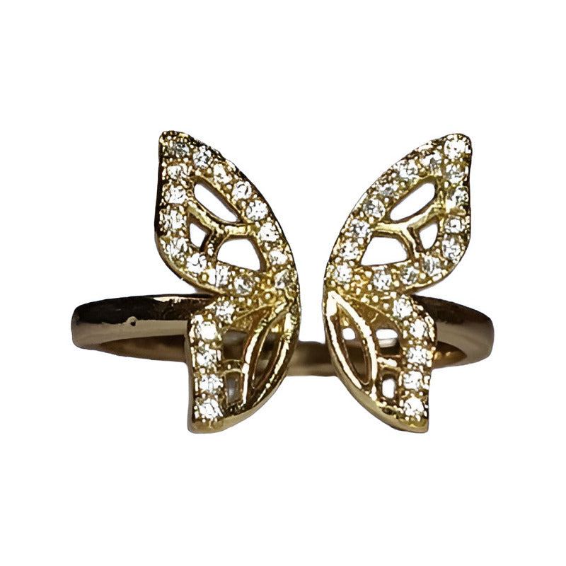Anillo De Mariposa Tendencia Accesorios Moda Mujer