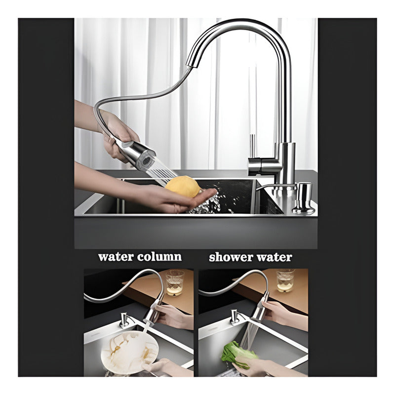 Llave Para Fregadero Extensible Monomando