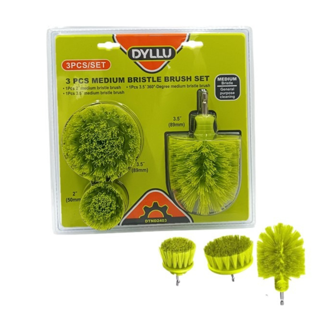 Juego De Cepillos De Limpieza Para Taladro 3 Piezas Calidad