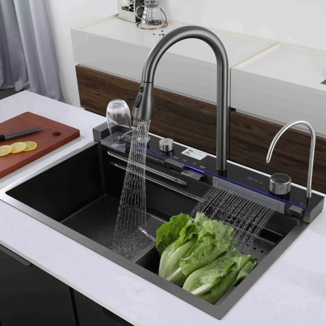 Fregadero Lavaplatos Moderno De Lujo Multifuncional 80X45cm Empotrable