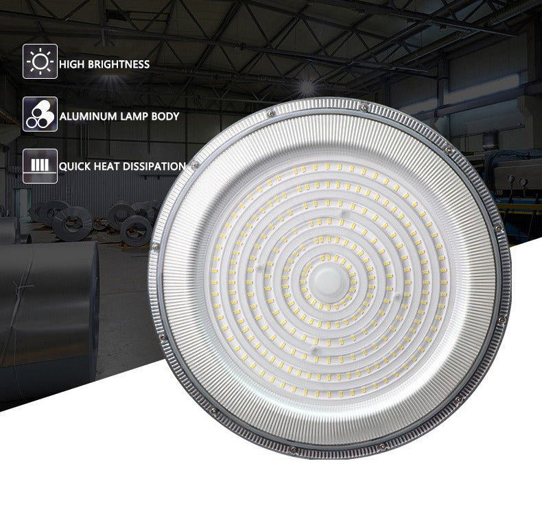 Lampara Led Colgante Galpón Meteoro Tipo Ovni Ufo 200w