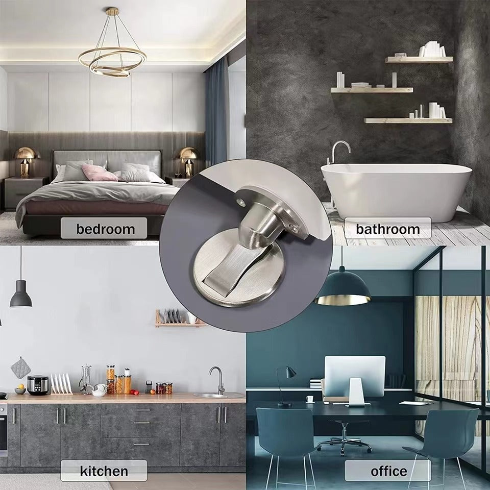 Tope Magnético Para Puertas Acero Inoxidable