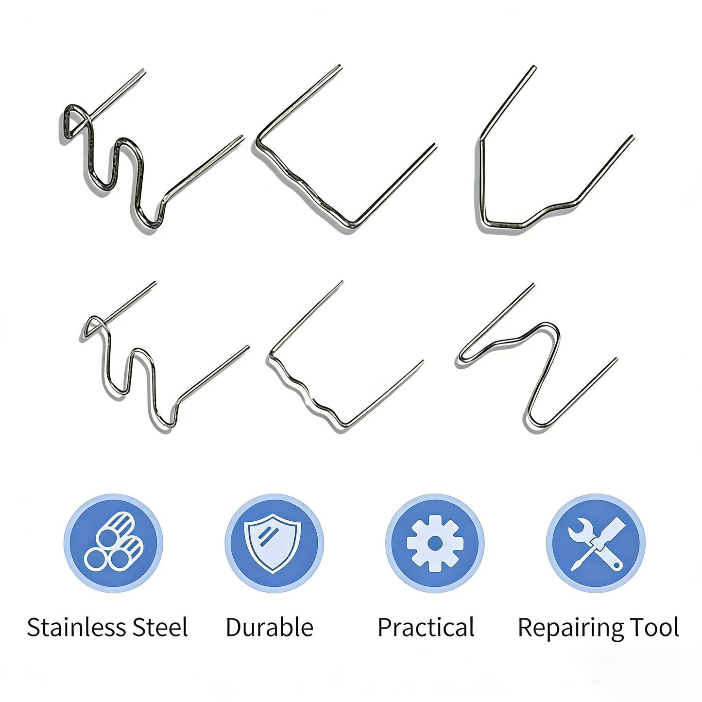 Grapas Para Pistola Soldadora Plastico Parachoques 1800 Pzas