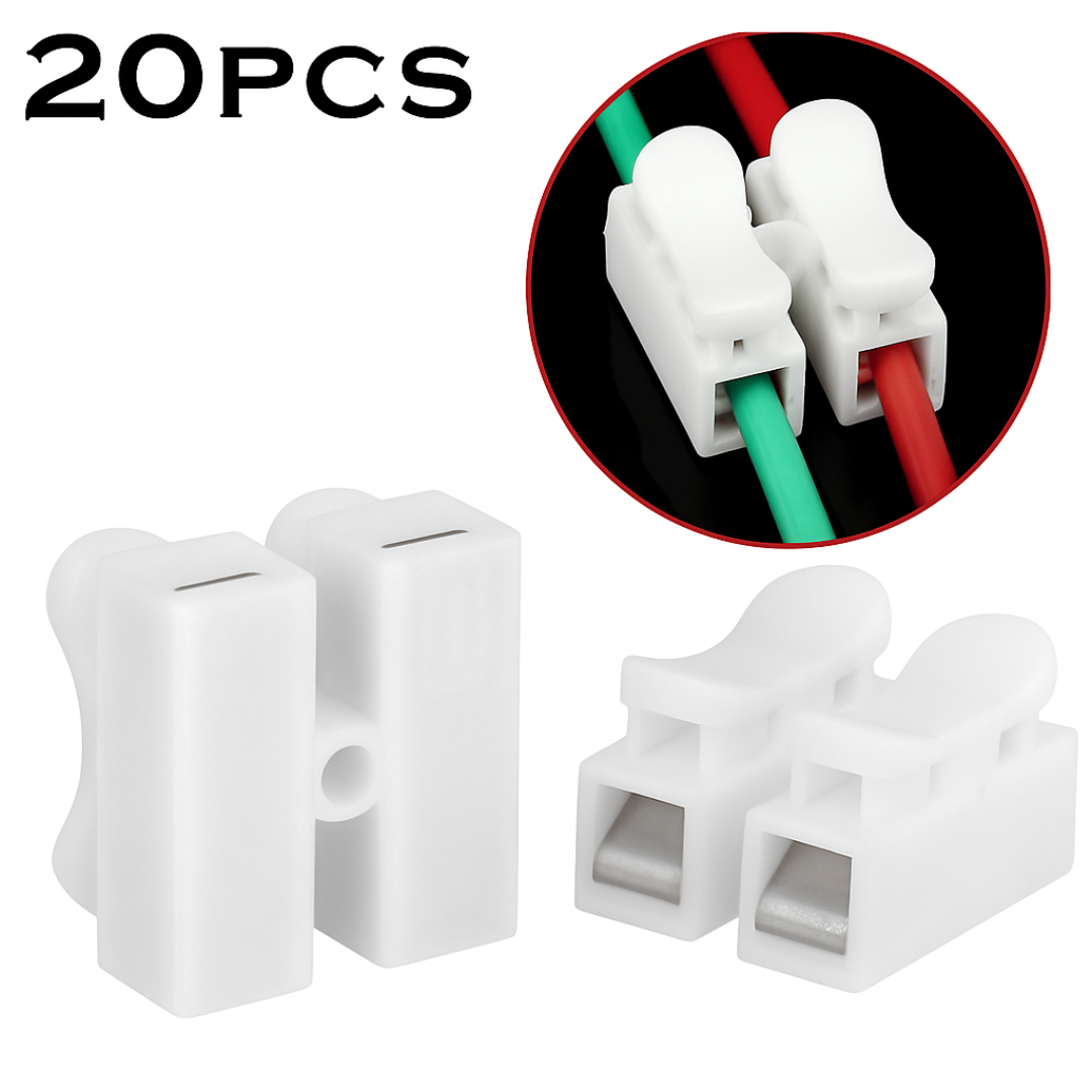 Conector Rapido Ch-2 Aislado Terminal Empalme Pqte 20 Unidad