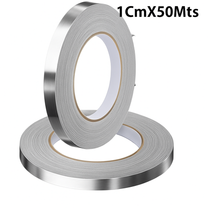 Cinta Decorativa Autoadhesiva 50mtrs Para Pared Plateada