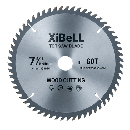 Disco De Corte Sierra Circular Para Madera 7 1/4 Pulgada 60 dientes