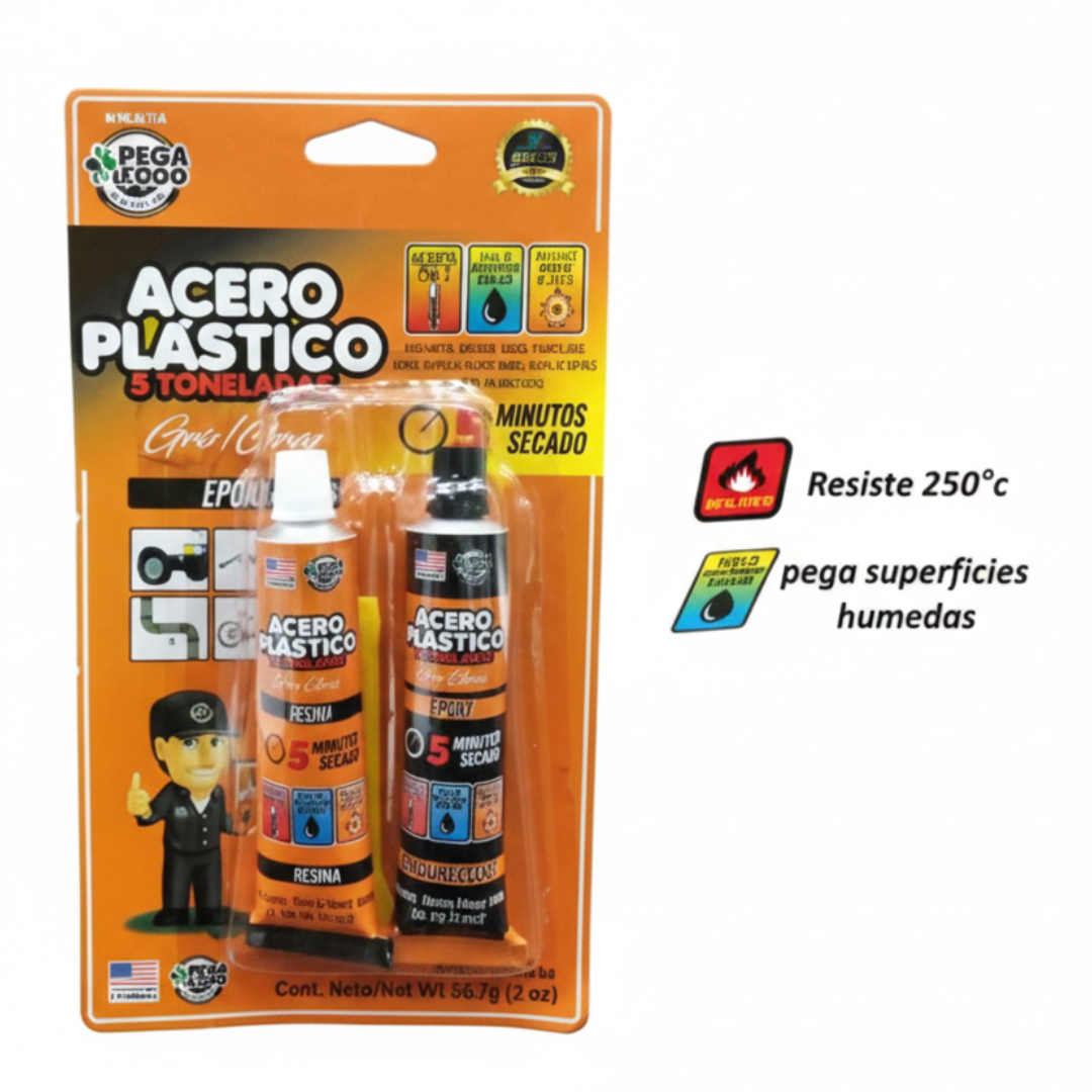 Acero Plástico 3 Tonelada Pegamento Secado Rápido Epoxi