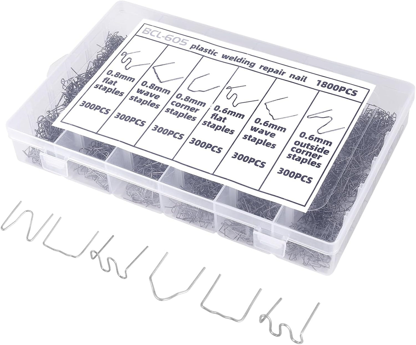 Grapas Para Pistola Soldadora Plastico Parachoques 1800 Pzas