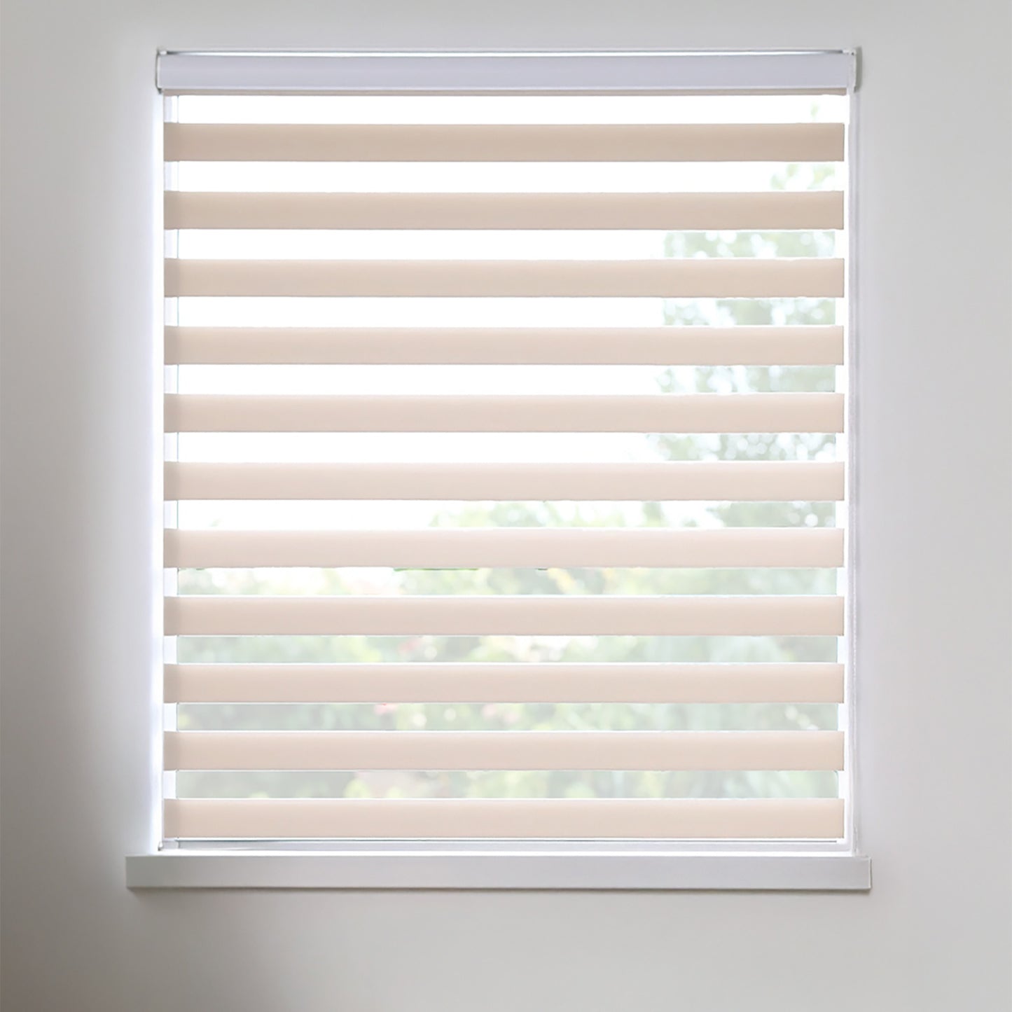 Persiana Tipo Cebra Beige Roller 1 X 1.80 Cenefa 6cm