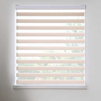 Persiana Tipo Cebra Beige Roller 1 X 1.80 Cenefa 6cm
