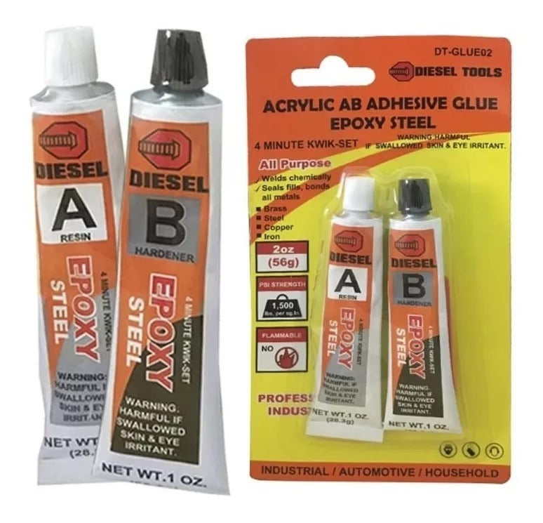 Pega Acero Plastico Epoxy Diesel Tools