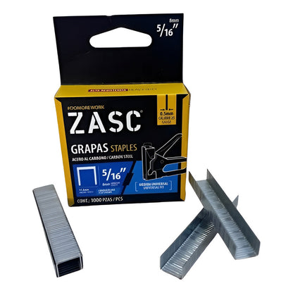 Grapas Planas Grapadora Manual 5/16 8mm Caja De 1000 Pzas