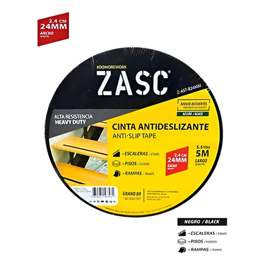 Cinta Antirresbalante Para Pisos Escaleras 24mm 5m largo