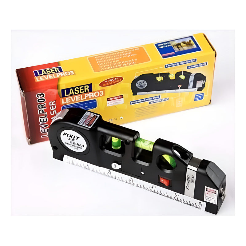 Medidor Nivel Laser Multiusos Con Cinta Métrica