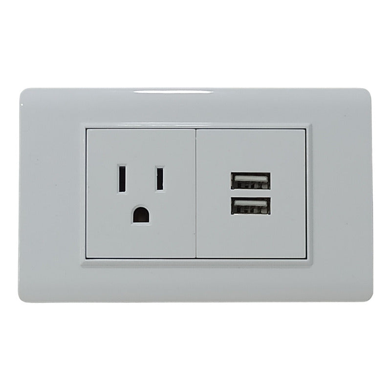 Toma Corriente Con Puertos Usb Doble