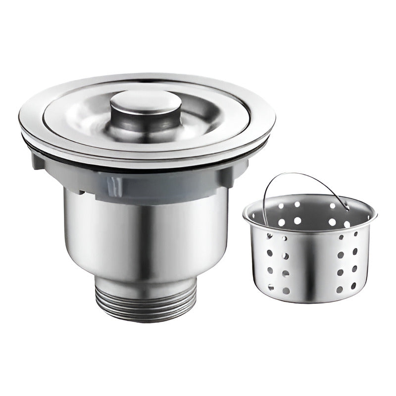 Desagüe Cesta Lavaplatos Fregadero En Acero Inoxidable
