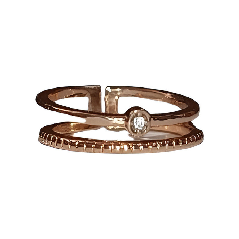 Anillos Con Pedrería Tendencia Accesorios  Moda Mujer