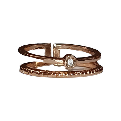 Anillos Con Pedrería Tendencia Accesorios  Moda Mujer