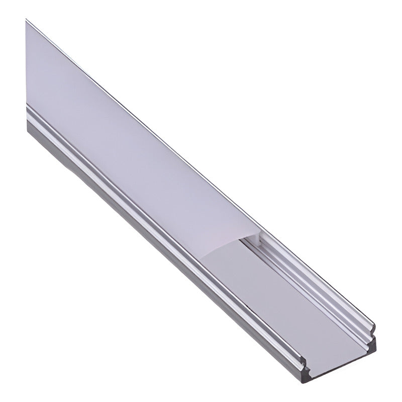 Perfil Led Riel Superficial Para Cinta Led Aluminio 2 Metros