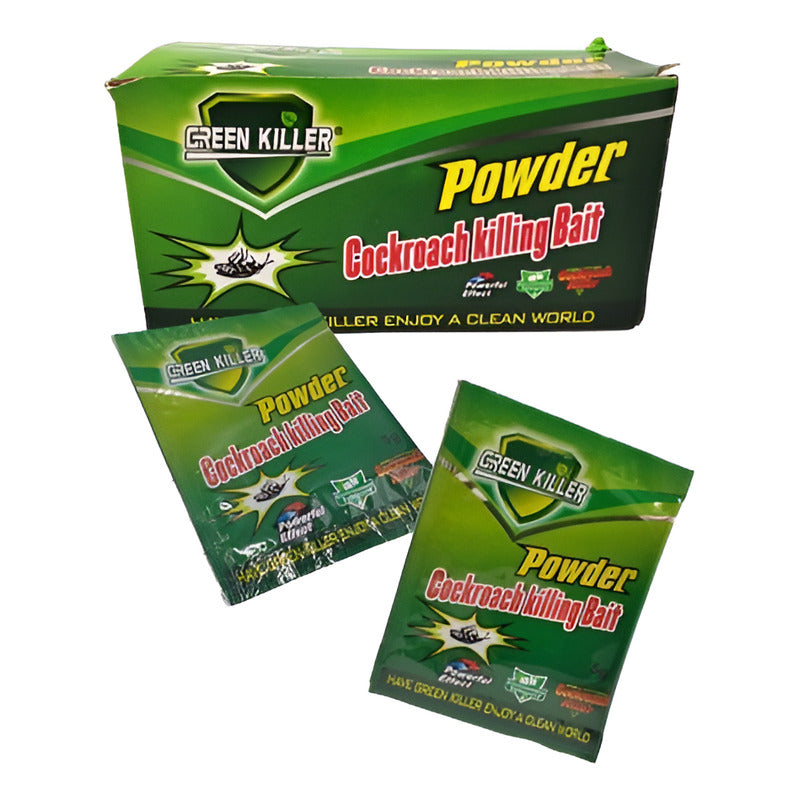Cebo En Polvo Insecticida Mata Repele Cucarachas Chiripas