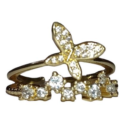 Anillos Con Pedrería Tendencia Accesorios  Moda Mujer