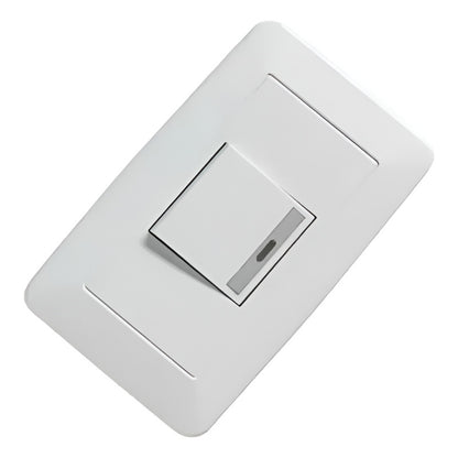 Apagador Interruptor Sencillo Moderno Blanco
