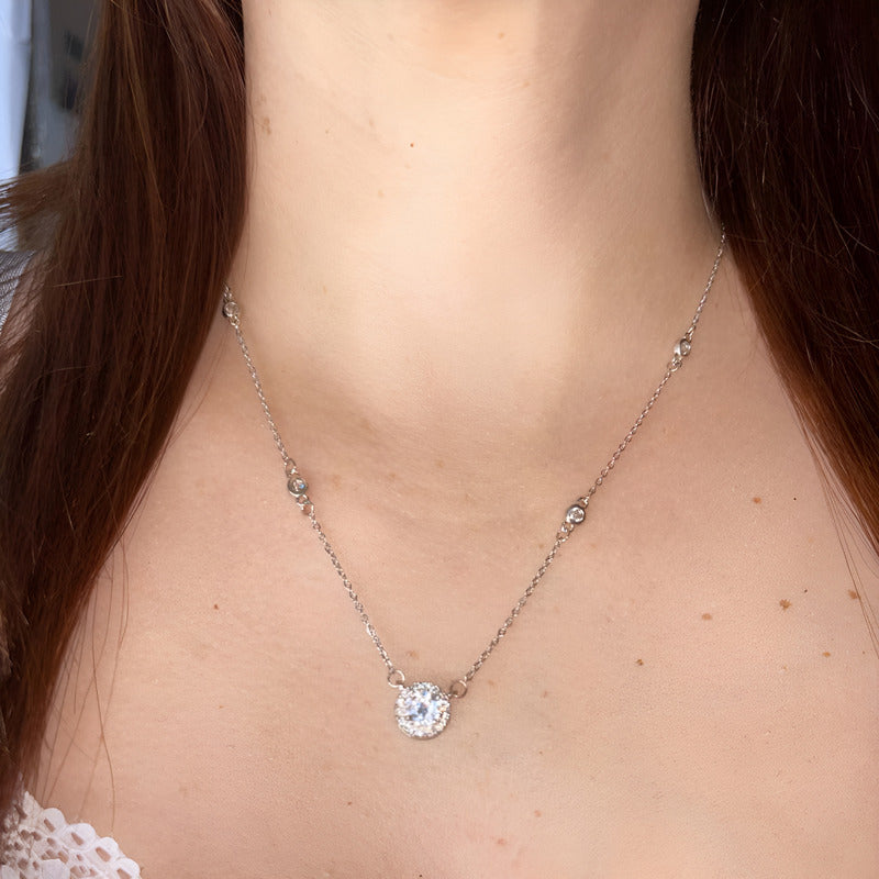 Cadena Collar Para Damas Elegante Acero Inoxidable