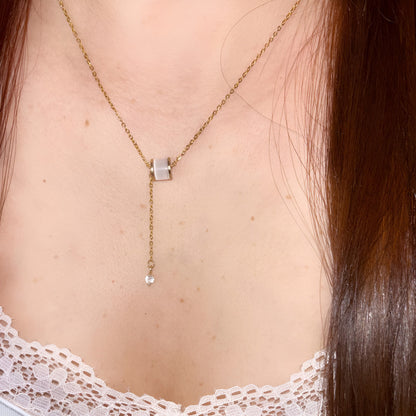 Cadena Collar Dije Para Damas Elegante Acero Inoxidable