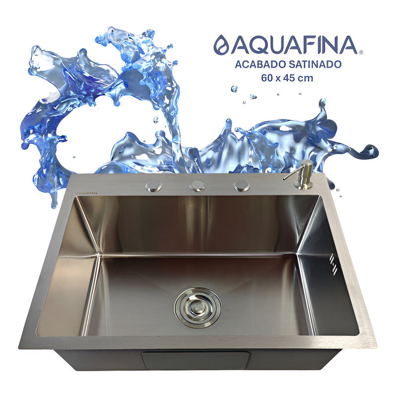 Fregadero Lavaplatos Gris 60x45cm Acero Inoxidable