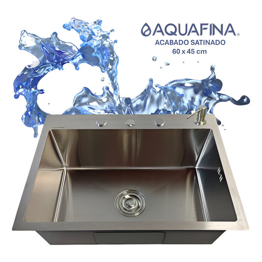 Fregadero Lavaplatos Gris 60x45cm Acero Inoxidable