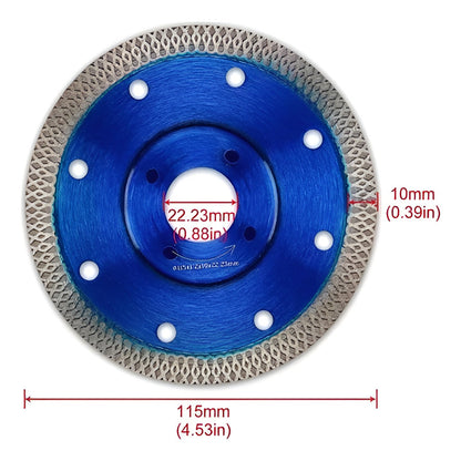 Disco De Corte Diamante Turbo Ultrafino 4-1/2 Porcelanato