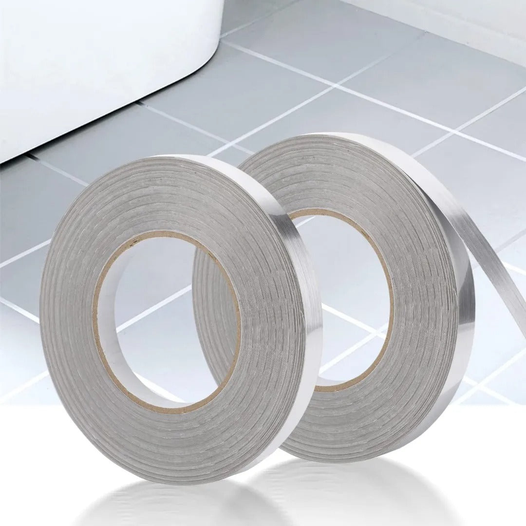 Cinta Decorativa Autoadhesiva 50mtrs Para Pared Plateada