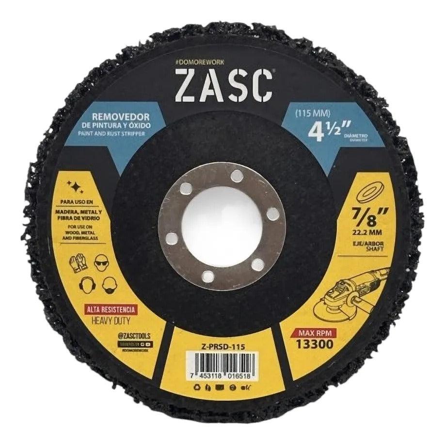Disco Abrasivo Removedor De Oxido Pintura, Pulido 4 1/2