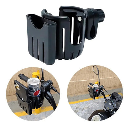 Portavaso Ajustable Para Manillar Motocicleta Botella