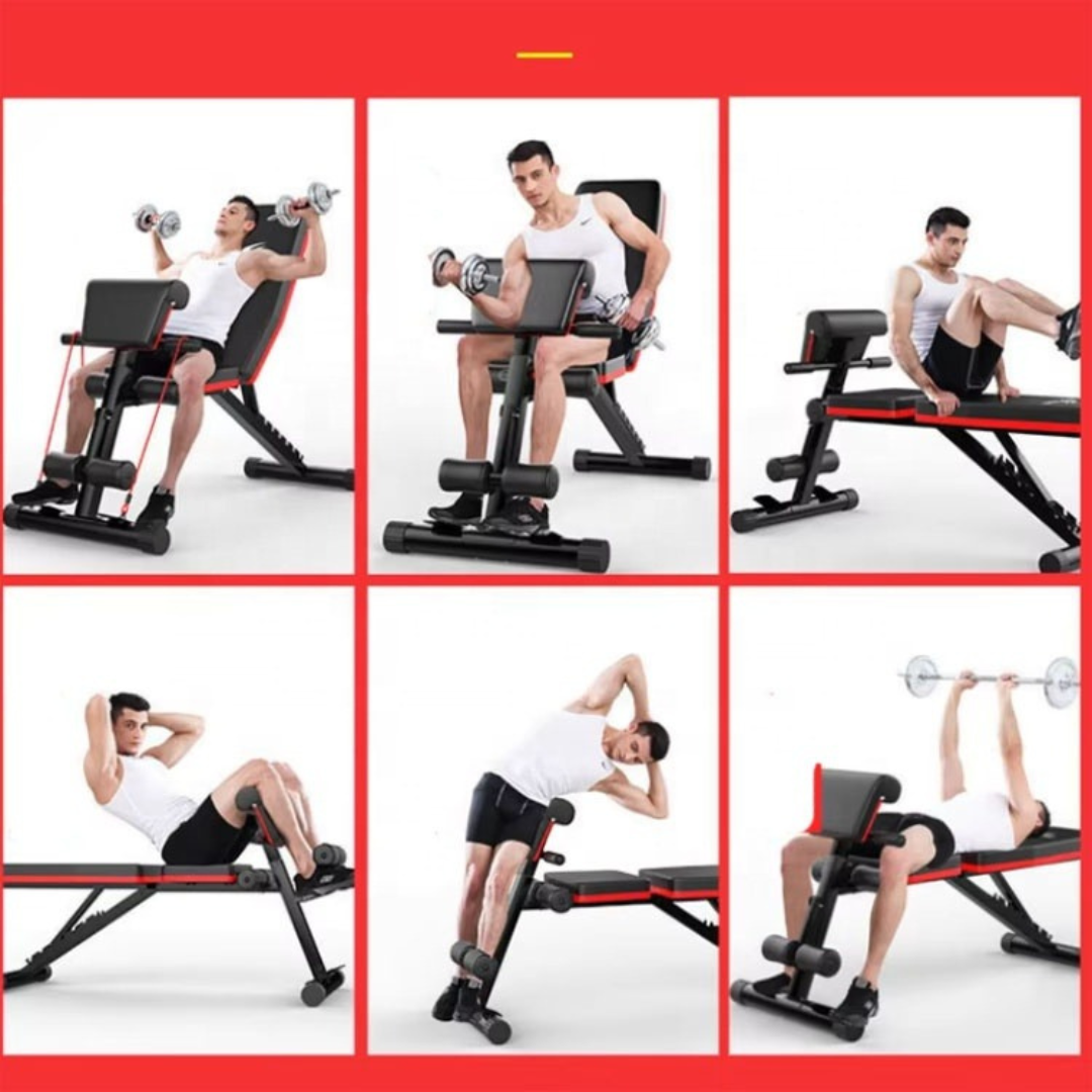 Banco Inclinable De Ejercicio Ajustable Pesas Pecho Gym