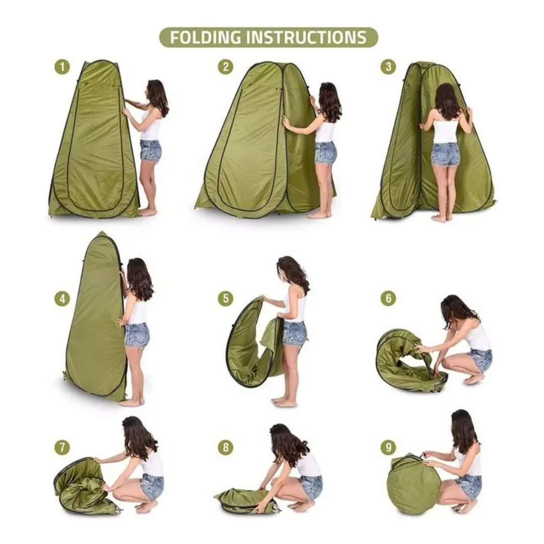 Carpa Tienda De Campaña Portátil Camping Baño Vestidor