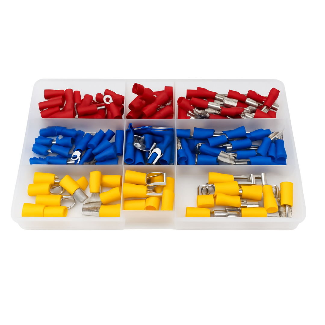 Terminales Eléctricos Kit 150 Piezas Aislados Automotriz