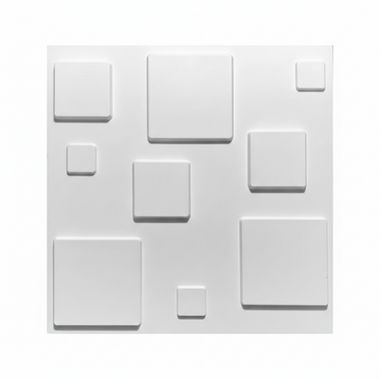 Panel Lámina Pvc Decorativo 3d Plástico Rectangulo 50x50