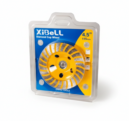 Disco Abrasivo Turbo Diamantado 4 1/2" Mármol Granito Hormigón