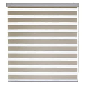 Persiana Tipo Cebra Beige Roller 1 X 1.80 Cenefa 6cm