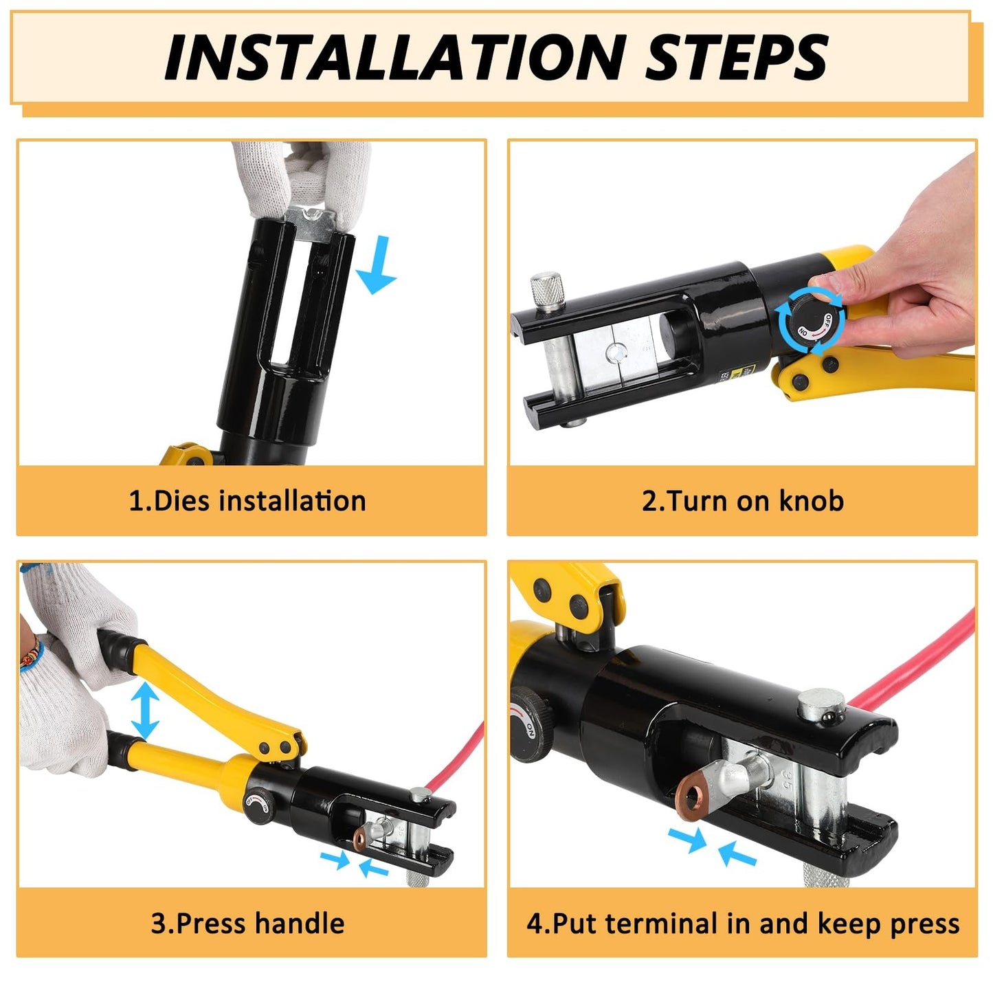 Prensa Terminal Electrico Hidraulico Hidraulica 600 Mcm