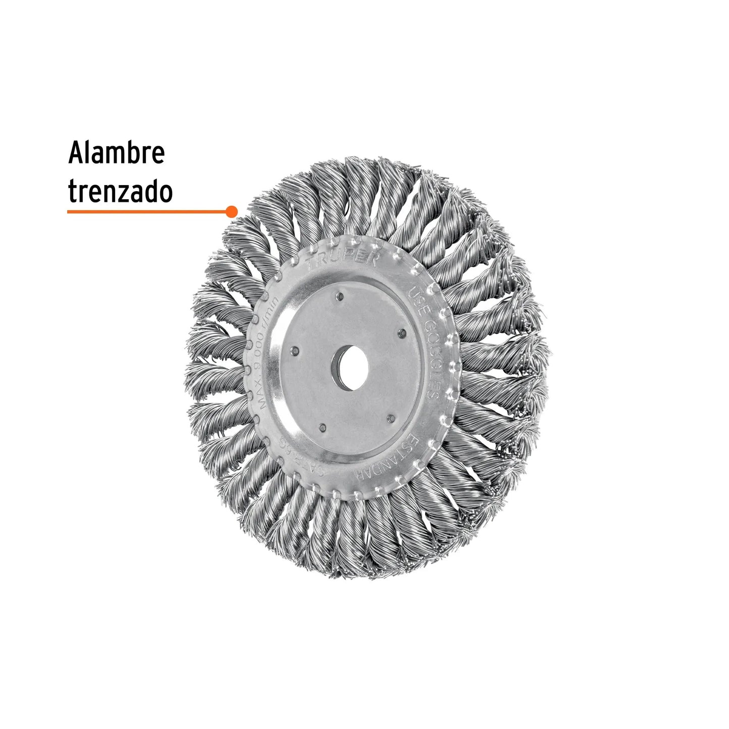 Cepillo Alambre Entorchado Circular 6 Pulgadas Esmeril De Banco