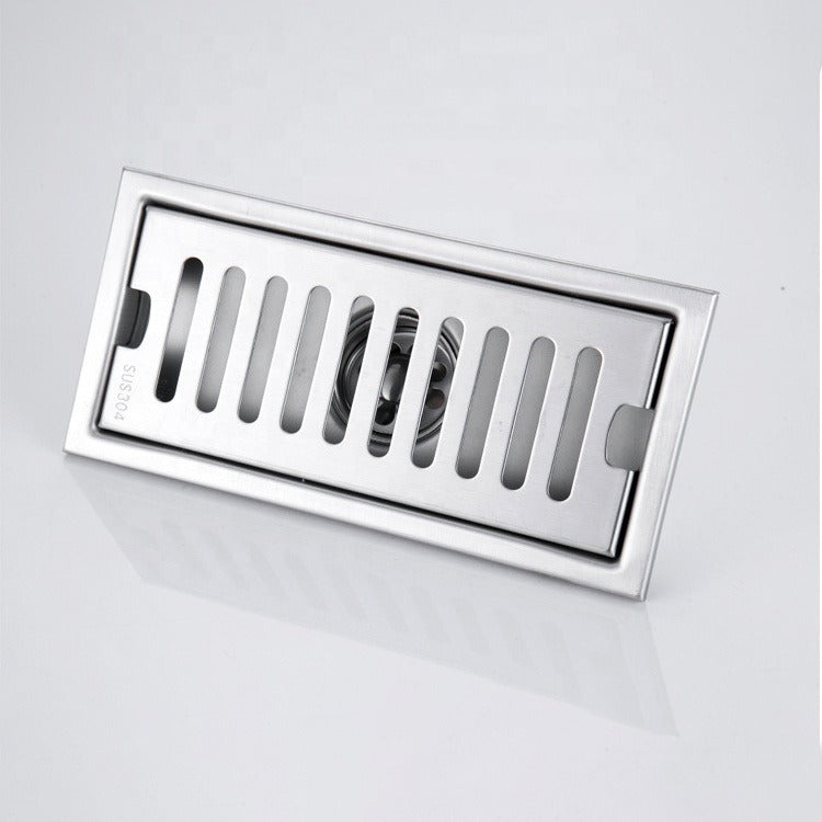 Rejilla Centro Piso Desagüe Drenaje Rectangular 20 X 10 Cm