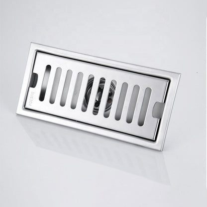 Rejilla Centro Piso Desagüe Drenaje Rectangular 20 X 10 Cm