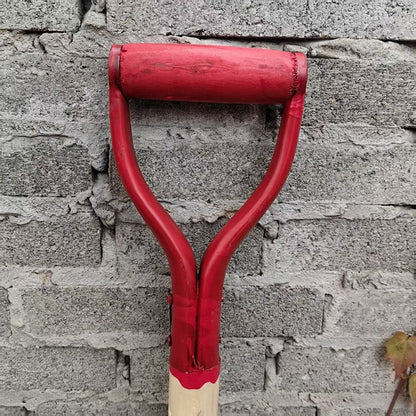 Pala Punta Cuadrada Metálica Mango De Plástico Madera