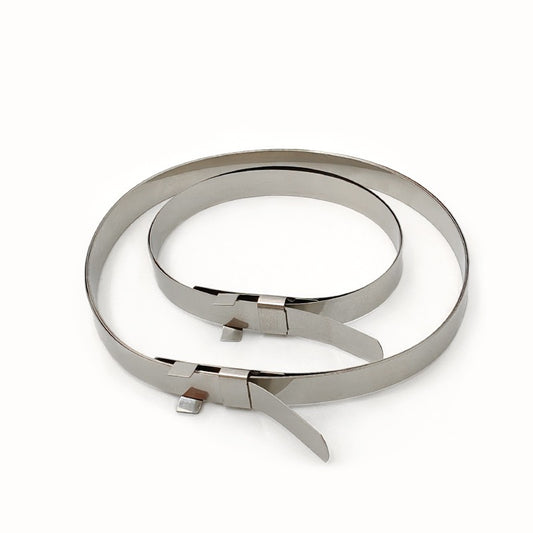 Kit Fleje Abrazaderas Tirrap Metalico Goma Tripoide