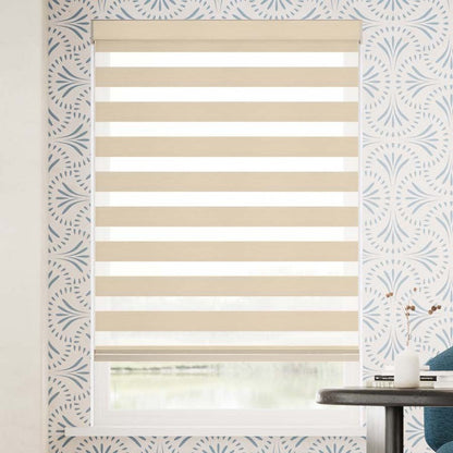 Persiana Tipo Cebra Beige Roller 1 X 1.80 Cenefa 6cm