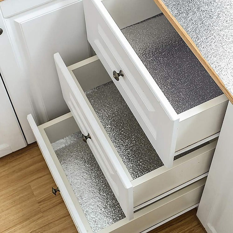 Papel Tapiz Para Cocina Vinilo Aluminio (60 cm X 3 Metros)