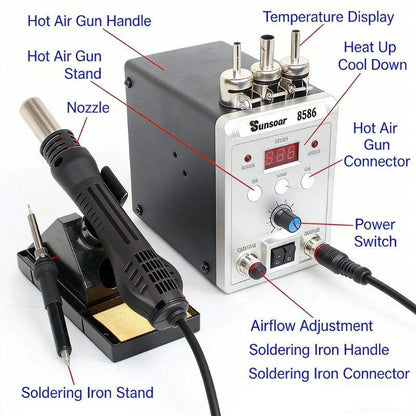 Estacion De Calor Y Soldadura 2 En 1 700w