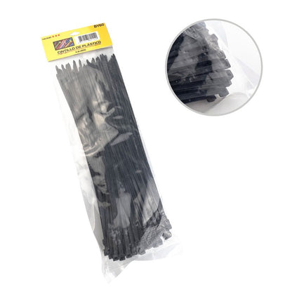 Tirra Tirraje Amarre Plástico 30 Cm Bolsa De 100 Unidades